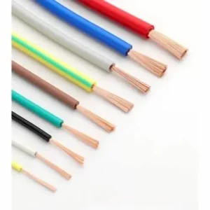 Cross section of TJ type bare copper stranded earth cable showing multi-strand annealed copper conductor