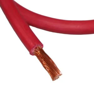 Heat resistant silicone cable connected to industrial oven as flexible power supply lead