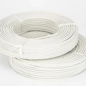 Mica tape glass fiber wire installed in industrial furnace for heating element connections