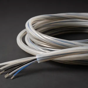 Multi-core PFA high-temperature cable assembly with individually insulated conductors, qualifying UL 10362 250°C 600 Vac core options