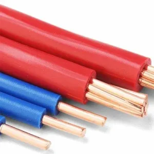 BV BVR PVC insulated copper building wire full colour range including red black yellow blue green and earth