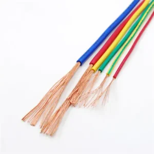 Soft bare copper stranded earth cable TJ type full coil on white background