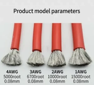 Super flexible silicone rubber high temperature wire 10AWG to 30AWG multi-color spools