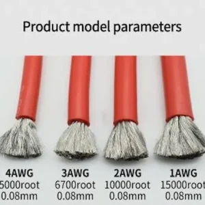 Super flexible silicone rubber high temperature wire 10AWG to 30AWG multi-color spools