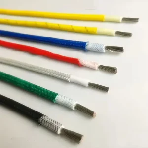 UL 3135 silicone rubber wire cross section showing 30 mils silicone insulation and copper conductor