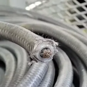 UL 3135 silicone wire surface print showing UL AWM Style 3135 200°C 600V File E333030 marking