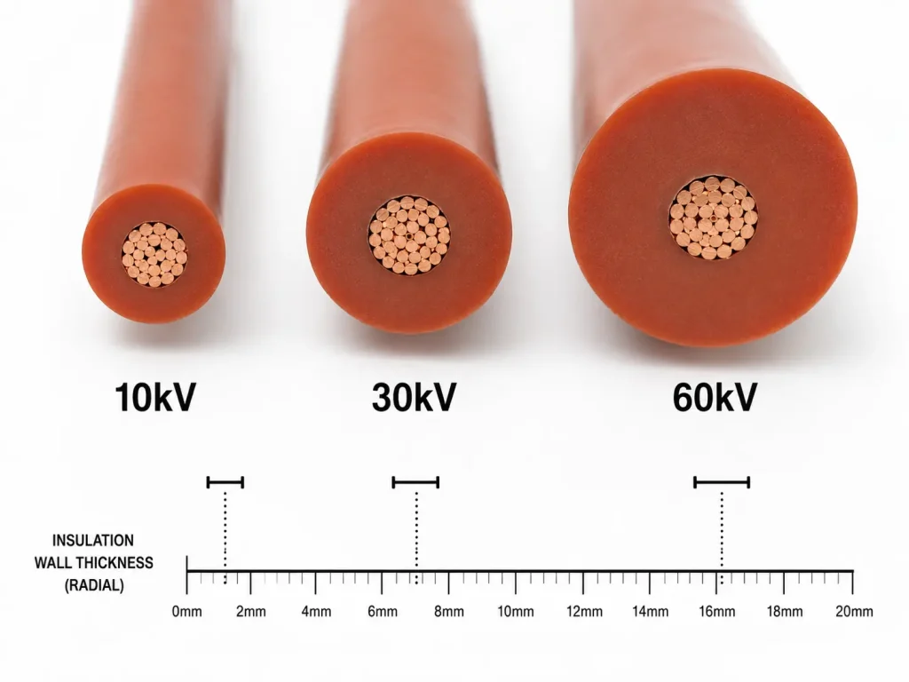 UL 3135 silicone rubber wire 600V AC and UL 3239 high voltage silicone wire 60kV DC comparison 200°C