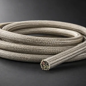 UL AWM Style 5128 multi-core mica tape and treated glass braid cable assembly, 450°C 300 Vac, for high-temperature equipment internal wiring