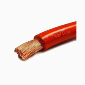 Heavy duty high temperature power cable connecting induction furnace coil to power supply