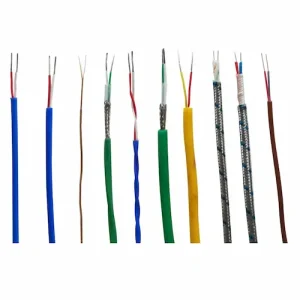 KC type thermocouple compensation cable glass fiber insulated for high temperature routing