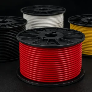 UL AWM Style 1015 stranded PVC wire 8–14 AWG multi-colour industrial reel set, 105°C maximum 600 Vac 750 Vdc, factory supply for protected appliance internal wiring