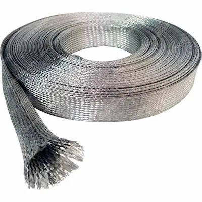 UL E333030 certified tinned copper braided strap for industrial grounding