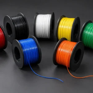 UL AWM Style 1007 PVC lead wire spool set in multiple colours, 80°C 300 Vac, factory supply for appliance internal wiring