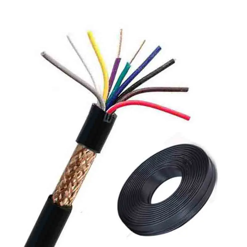 Double shielding layer detail of UL 2464 industrial electronic cable