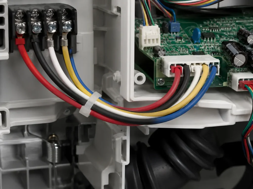ul3266-xlpe-wire-appliance-internal-wiring-harness
图5 Alt：UL 3266 XLPE hook-up wire used in appliance internal wiring harness, 125°C, 300V AC, 32–10 AWG