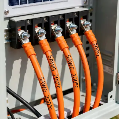 UL certified internal wire installed inside a high-power inverter unit