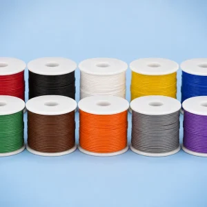 UL AWM Style 1007 24 AWG stranded copper PVC hook-up wire multi-colour spool set, 80°C 300 Vac, factory supply for appliance internal wiring