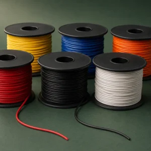 UL AWM Style 3135 20 AWG silicone rubber wire multi-colour spool set, 200°C 600 Vac, factory supply for totally enclosed appliance internal wiring