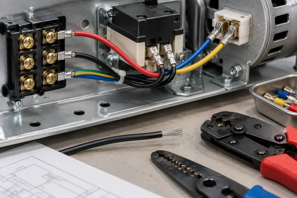 UL 1015 PVC leads with a specified conductor finish installed as internal wiring inside an appliance
