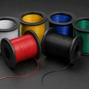 UL AWM Style 1332 30 AWG FEP insulated wire spool set in multiple colours, 200°C 300 Vac, factory supply for appliance internal wiring