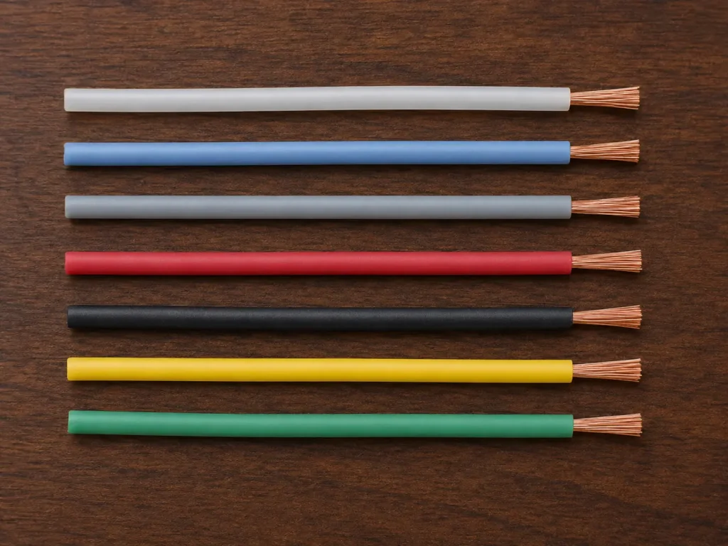 UL 1659 PTFE wire optional construction with mica tape wrap and treated glass braid covering, 250°C 600V AC