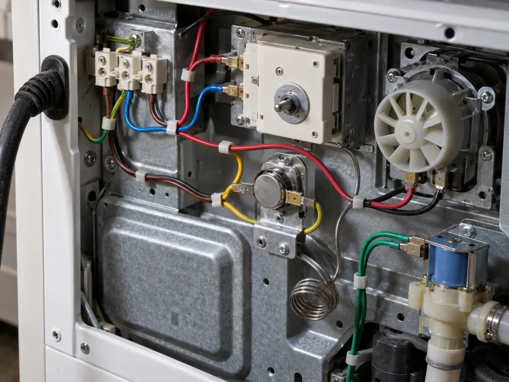 UL 3266 XLPE leads connecting internal components inside an OEM appliance assembly