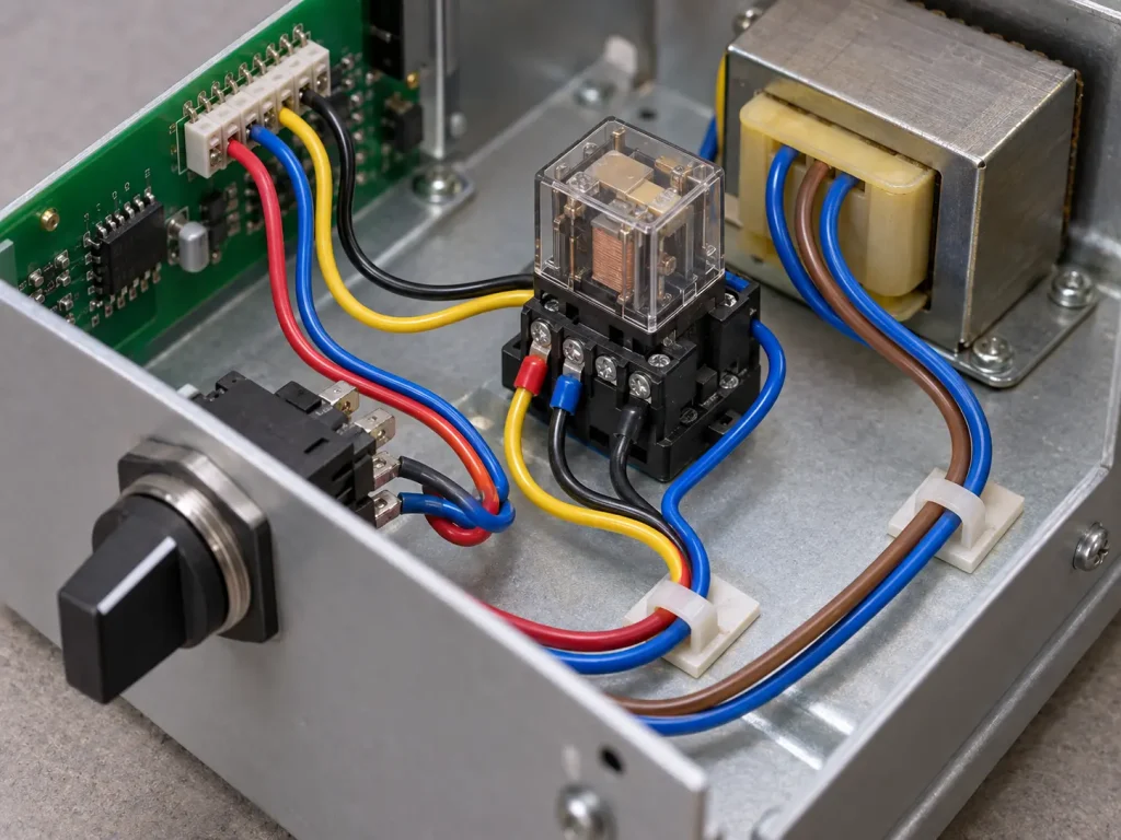 UL 3266 XLPE leads connecting components internally inside a control device assembly