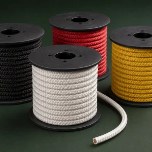 UL AWM Style 3304 14 AWG silicone ignition wire with fiberglass braid, spool set, 200°C 10kV, factory supply for gas range burner ignition wiring