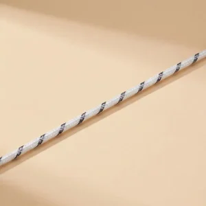 UL 3304 ignition wire cross section showing silicone rubber insulation and fiberglass braid