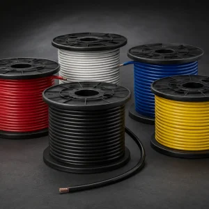 UL AWM Style 3666 10 AWG tinned copper XLPE wire spool set, 105°C 600 Vac, factory supply for protected internal wiring