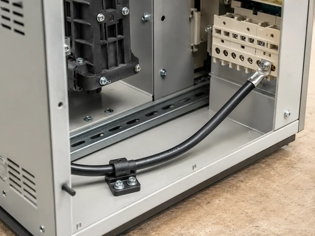 UL 3666 10 AWG tinned copper XLPE wire routed for protected internal wiring not subjected to mechanical abuse