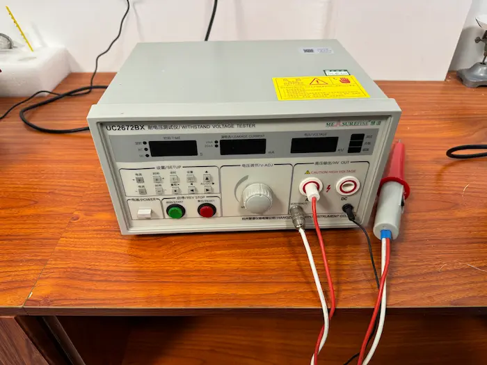 Withstand voltage tester for internal wire electrical safety inspection