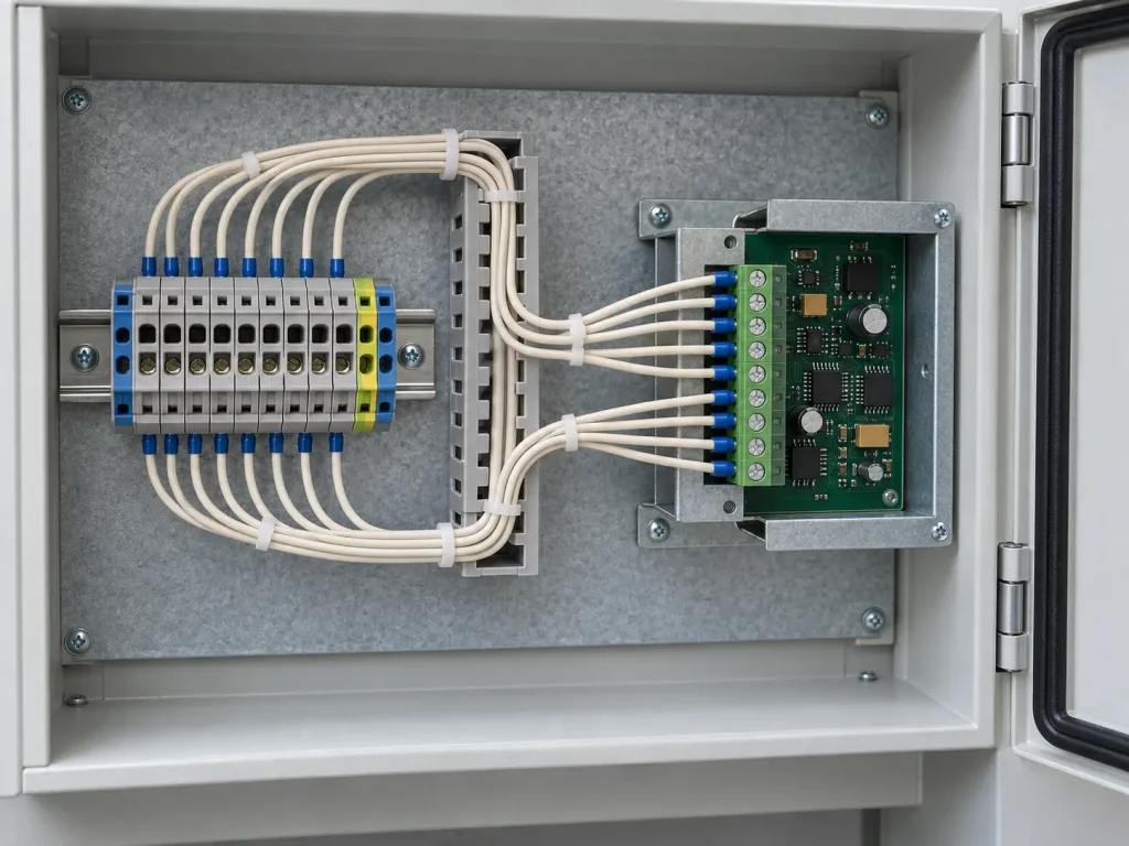 UL 3266 XLPE wire routed inside an equipment enclosure for internal wiring