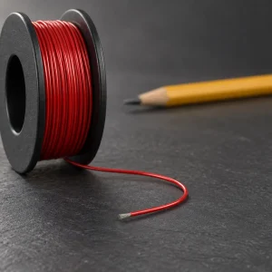 UL 1007 32 AWG stranded PVC wire on an upright spool for Saudi Arabia sourcing