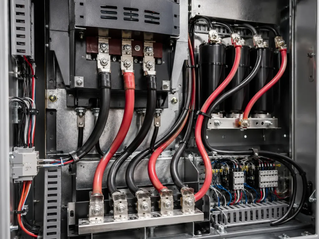UL 10269 1000V oil resistant PVC wire internal routing in VFD or MCC control panel enclosure, 1000V AC, Vietnam Indonesia