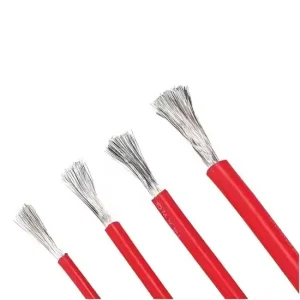 UL 1332 FEP wire smooth glossy surface close-up showing melt extruded fluoropolymer insulation