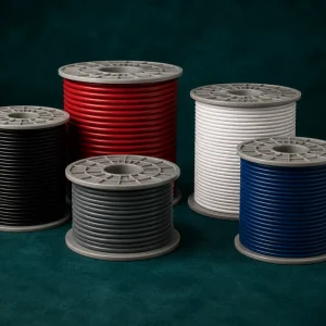 UL AWM Style 1911 high voltage wire, up to 250°C, up to 50000V DC, 24–10 AWG, multiple insulation colour spools, Vietnam Indonesia export