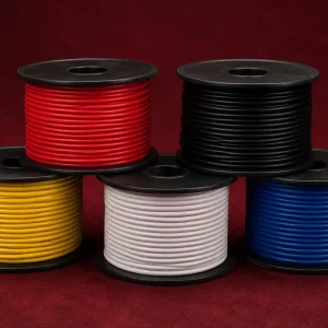 UL AWM Style 3071 silicone rubber wire, 200°C, 600V AC, 18–13 AWG, multiple insulation colour spools, Vietnam Indonesia export