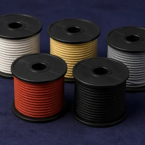 UL AWM Style 3122 silicone rubber lacquered braid wire, 200°C, 300V AC, 26–16 AWG, multiple colour spools, Vietnam export