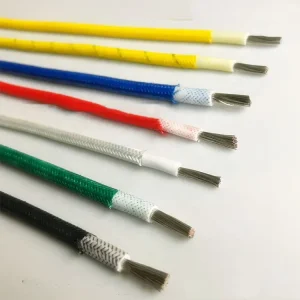 UL 3172 600V silicone fiberglass braid wire used as motor lead in vibrating industrial equipment Dubai