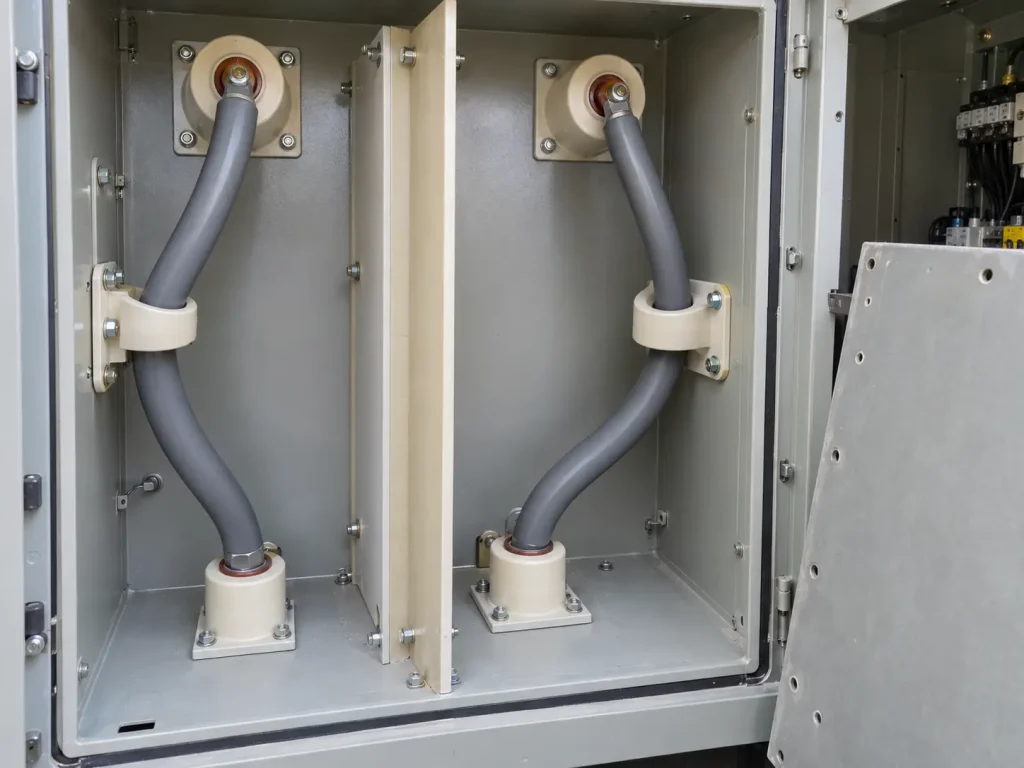 UL Style 3239 wire routed inside an enclosed internal high voltage compartment