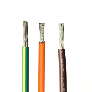 UL 3271 XLPE motor lead wire AWG range comparison 14 AWG to 4 AWG for UAE motors