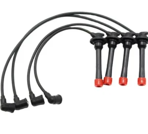 UL 3573 three layer construction diagram showing inner silicone rubber 30 mils fiberglass braid and outer silicone rubber 10 mils 10000V ignition wire cross section