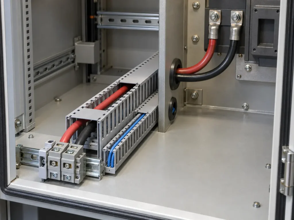 UL 3666 8 AWG XLPE leads installed as internal equipment wiring in a position not subjected to mechanical abuse