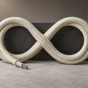 Technical cross-section of UL Style 5128 showing mica tape and treated glass braid minimum average thickness in two conductor size groups