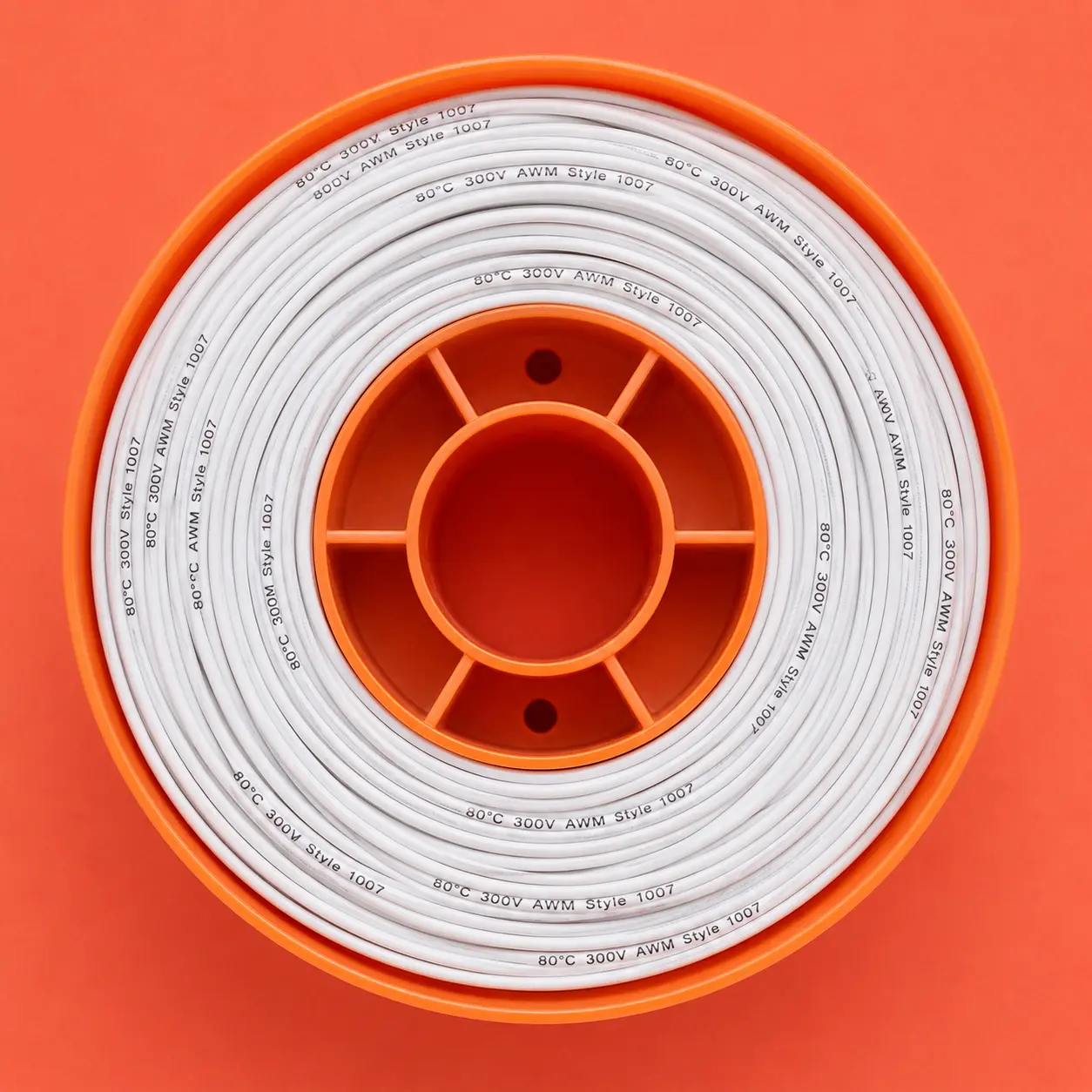 UL 1007 80°C 300V white PVC hook-up wire reel Philippines Manila CALABARZON supplier