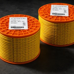 UL 1015 14 AWG 600V yellow PVC hook-up wire dual reel Mexico wholesale supplier