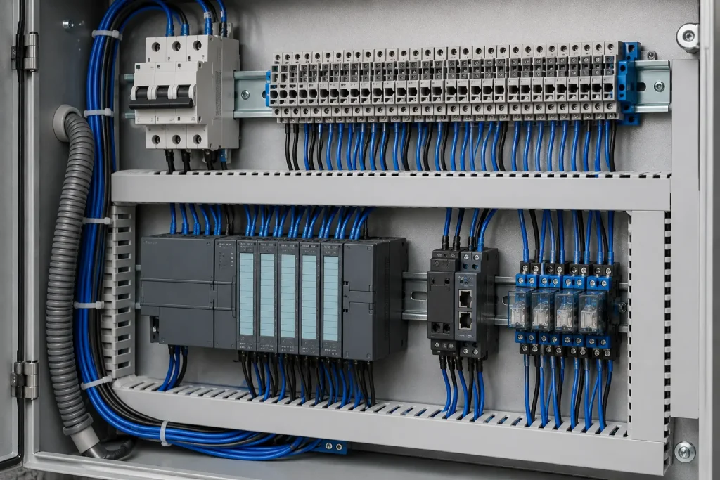 UL 1015 600V PVC wire EMS control panel internal wiring Warsaw Wrocław Poland