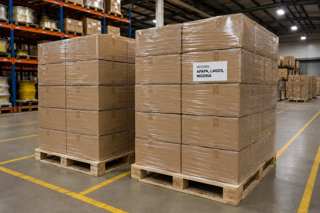 UL 1015 PVC wire export cartons CIF Lagos Apapa port Nigeria West Africa supply