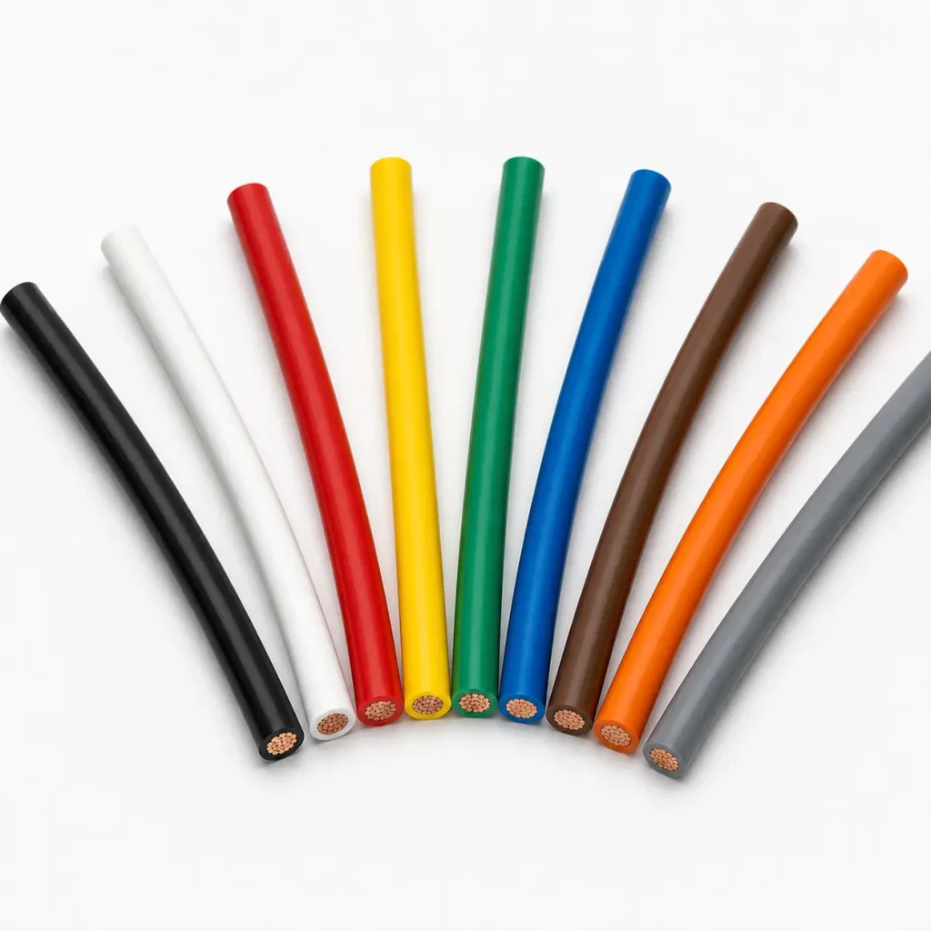 UL 1015 600V PVC hook-up wire color range nine colors supplier Turkey